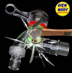 Vòi hồ, vòi gắn tường, vòi máy giặt nhựa trong suốt chống va đập Lõi van gốm sứ