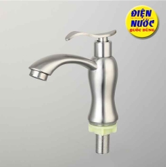 Vòi lavabo rửa mặt nước lạnh Inox 304 (loại tốt)