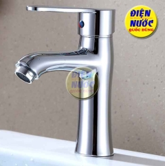 Vòi Lavabo Rửa Mặt Nước Nóng Lạnh Xi mạ