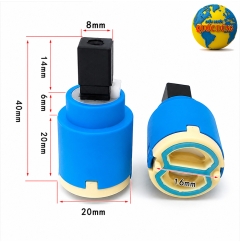 Lõi Vòi Nước Nóng Lạnh 20mm Chân Vuông 8mm Chống Rò Rỉ