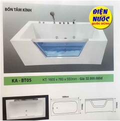 Bồn tắm nằm vách kính massage giá rẽ TpHCM
