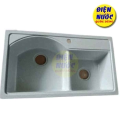 Chậu rửa chén đôi đá granite cao cấp