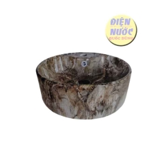 Chậu lavabo rửa mặt đặt dương trên bàn đá giá rẻ cao cấp
