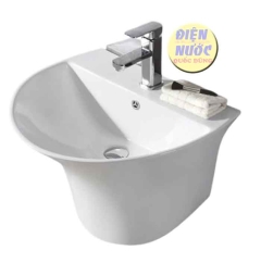 Bồn chậu rửa lavabo treo tường liền khối & HƯỚNG DẪN CÁCH LẮP ĐẶT
