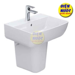 chậu rửa mặt treo tường INAX AL-312V/L-298VC chân ngắn & Vòi lavabo LFV-612S