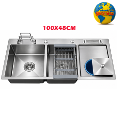 Bồn rửa bát Inox 304 tp HCM loại tốt cao cấp 10048B