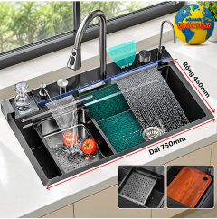 Chậu rửa chén đa năng thông minh Nano 750x460mm
