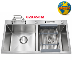 Chậu rửa chén 2 hộc inox 304 cao cấp 8245DT