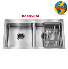 Bồn rửa chén Inox 304 giá rẽ chất lượng 8245D 