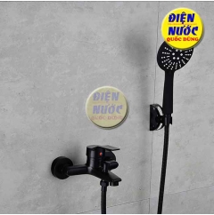 Củ Sen Tắm Nóng Lạnh Đồng Thau Mạ Đen Cao Cấp