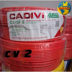 Dây cáp điện Cadivi CV2 – Thông số kỹ thuật & giá mới