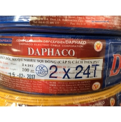 Dây đôi CV 2x24T – DAPHACO – 100m