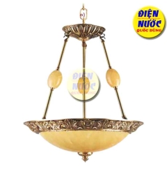 Đèn thả đơn bằng đồng trang trí 2 bóng NC757