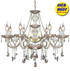 Đèn chùm chung cư bóng nến thủy tinh NC2040/8