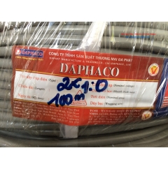 Dây pha ruột nhiều đồng, cách điện và vỏ bằng PVC Fa 2x1.0