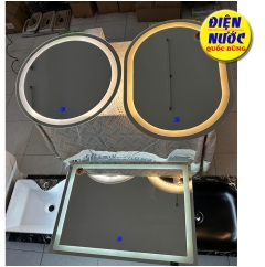 Gương đèn LED 3 chế độ sáng – chữ nhật 80x60, tròn 60x60, oval 50x70