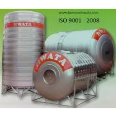 Bồn chứa nước Inox Hwata 300 lít đứng - đường kính 630