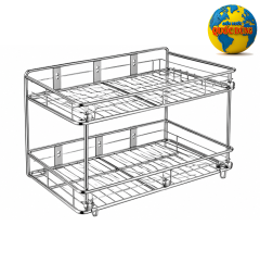 Kệ chén inox treo tường thông minh 2 tầng