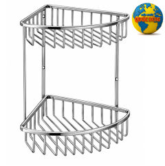 Rổ góc phòng tắm inox 304 2 tầng