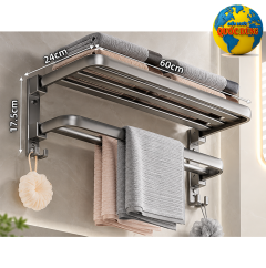 Giá kệ máng khăn treo nhà tắm 60 cm