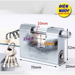 Ổ khóa cửa cầu ngang cỡ lớn 70MM