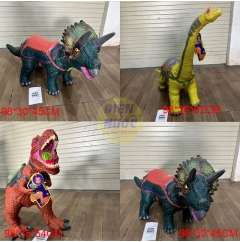 Mô hình đồ chơi khủng long cưỡi được có âm thanh mô phỏng cho bé