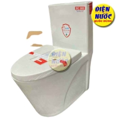 Bồn cầu 1 khối Trung Quốc giá rẽ TPHCM LDBC900 & HƯỚNG DẪN LẮP ĐẶT