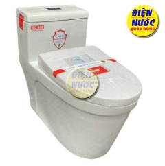 Bồn cầu 1 khối bệ xí bệt bàn cầu liền một khối giá rẻ LDBC906