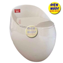 Bàn cầu 1 khối hình quả trứng giá rẽ tp HCM LENDO LDBC936 & REVIEW SẢN PHẨM