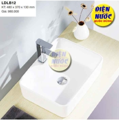 Chậu Lavabo nổi chữ nhật rửa mặt đặt bàn giả rẽ & REVIEW SẢN PHẨM
