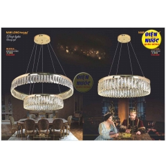 Đèn thả bàn ăn pha lê cao cấp 1 vòng giá rẽ NB3016A