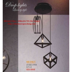 Đèn thả kiểu trang trí quán Cà Phê NB018/3