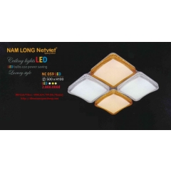 Đèn mâm vuông LED áp trần NC059 LED