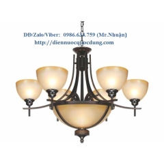  Đèn chùm xi đồng cổ điển NC8041/6B