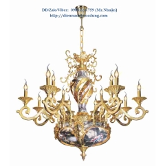 Đèn chùm nến đồng cao cấp NC8160/8+4