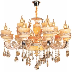 Đèn chùm nến đá tự nhiên   NC9921/10+5 LED 