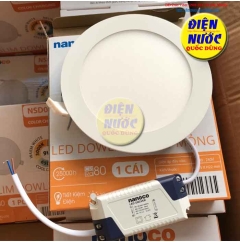 Đèn led âm trần Nanoco 12W siêu mỏng NSD1231/NSD1241/NSD1261