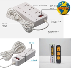 Sự An Toàn Tuyệt Đối: Ổ Cắm Kéo Dài Rạng Đông Chính Hãng – Bán Lẻ Tại Điện Nước Quốc Dũng