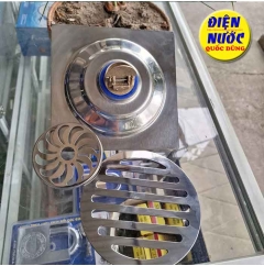 Phễu Thoát Sàn Chống Mùi Ngăn Mùi Lỗ 42mm 15x15cm