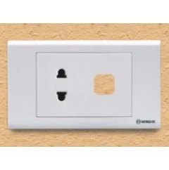 Ổ cắm đơn 2 chấu 16A và một lỗ S18AU/X
