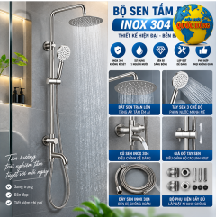 Sen cây tắm lạnh Inox 304 tròn giá rẽ loại tốt