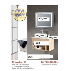 Bộ mẫu tủ Lavabo treo tường nhựa đẹp