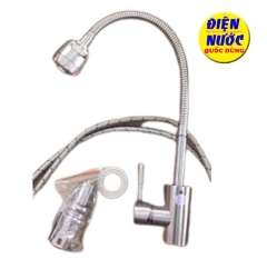 Vòi rửa chén nóng lạnh inox 304