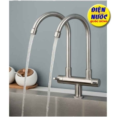 Vòi Rửa Chén Bát Nước Lạnh Đôi Cao Cấp