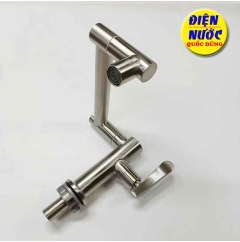 Vòi lavabo rửa mặt nước lạnh Inox 304 cánh tay ROBOT 1080 độ