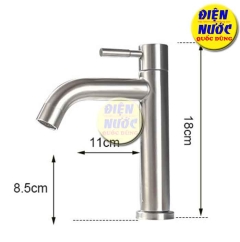 Vòi rửa mặt nước lạnh Inox 304 giá rẻ