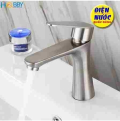 Vòi chậu rửa mặt nước lạnh Inox 304 loại lớn