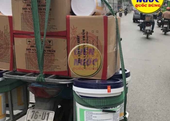 Baga giá đèo hàng có cánh chở thùng sơn thùng bê