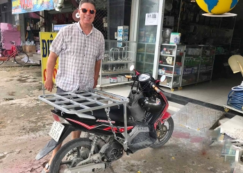 Baga Chở Hàng Xe Tay Ga NOUVO - Thép Mạ Kẽm, Tải 250kg | Quốc Dũng