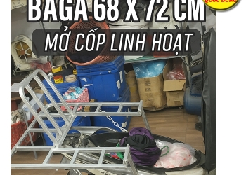 Baga Chở Đồ Xe Máy 68x72cm: Chịu Tải 200kg, Mở Cốp Linh Hoạt